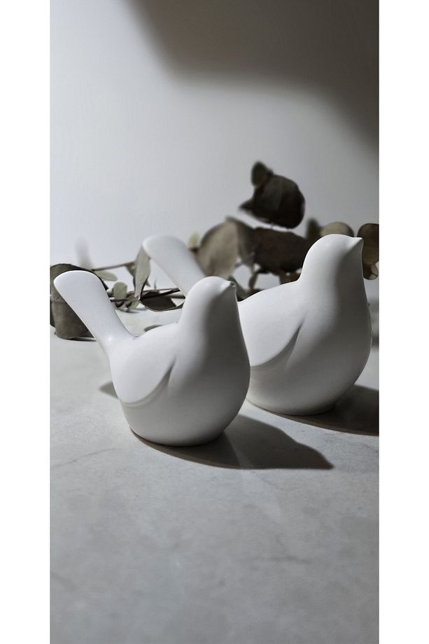 White Bird Dekoratif 3 Lü Set - 4