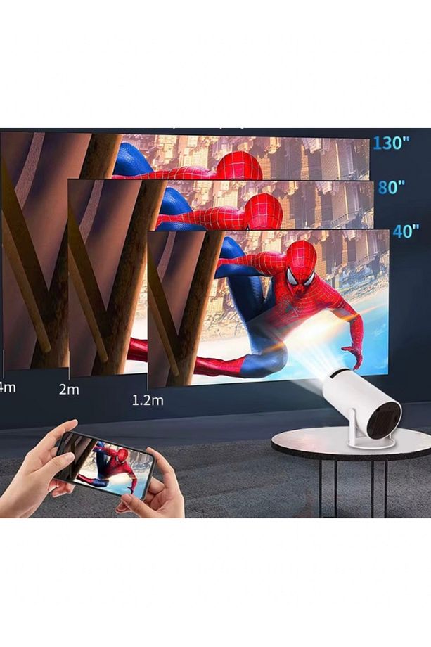 Taşınabilir Sinema Projektörü 4K ANDROİD Yansıtma - 3