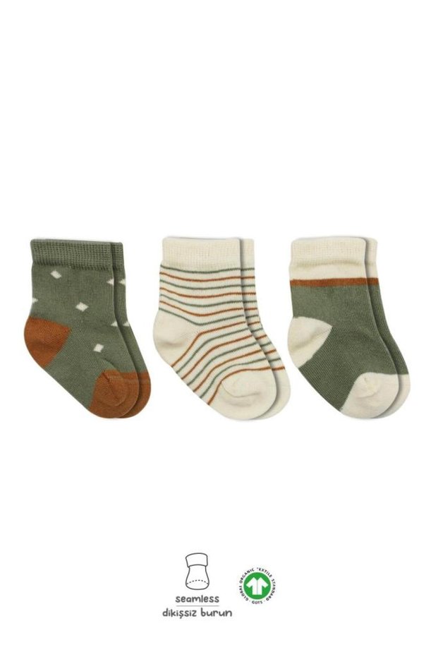 3-Piece Combed Cotton Girls Socks 10112 Nil