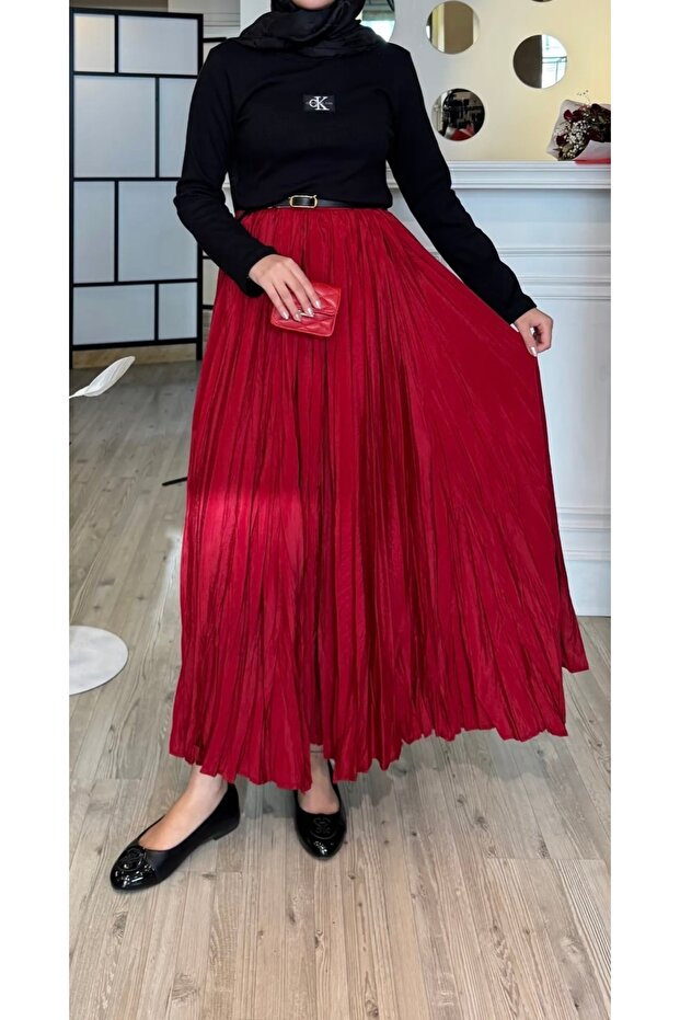 Tesettür Crush Etek - 1