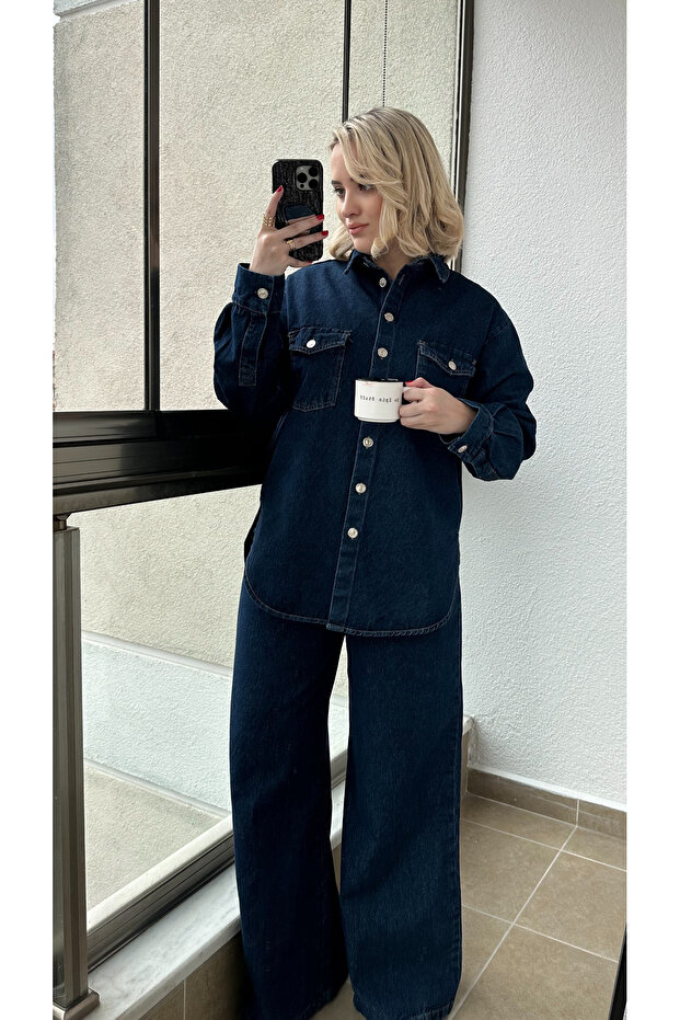 Denim İkili Takım - 3