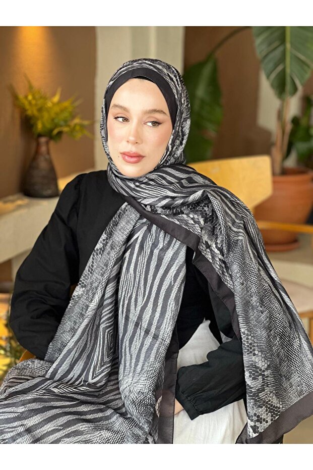 شال لينا بنمط الترتر - 1