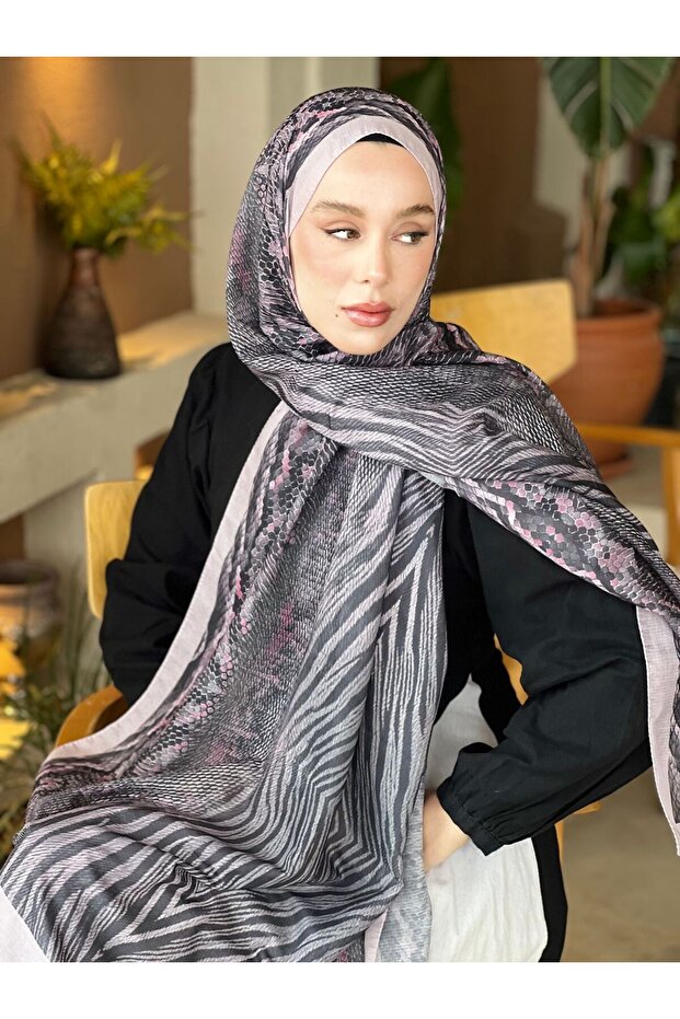 شال لينا بنمط الترتر - 3