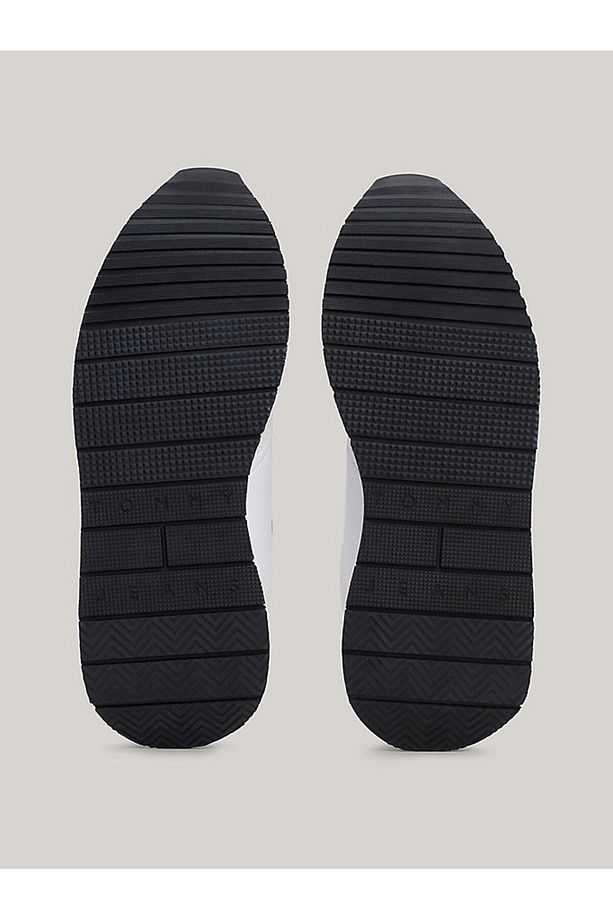 Erkek Marka Logolu Süet Üst Kısımlı Geri Dönüştürülmüş Polyster Astarlı Kauçuk Tabanlı Beyaz Sneaker - 5