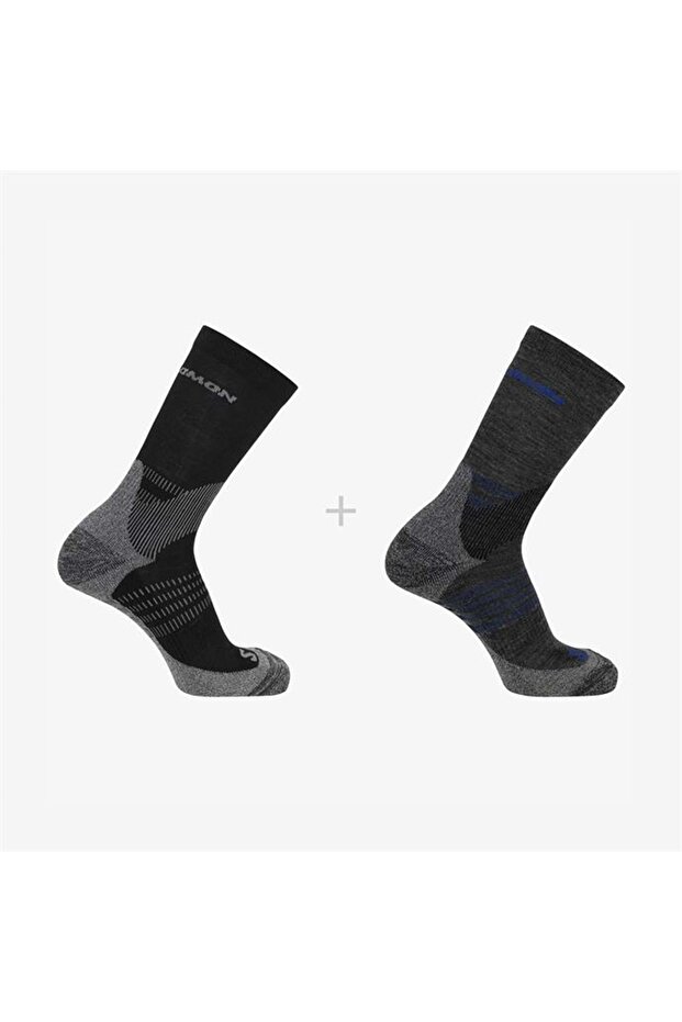 جوارب X Ultra Access Crew 2 Pack قطعتين للجنسين باللون الأسود
