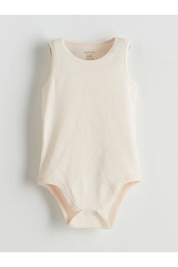 LCW baby Pembe Bisiklet Yaka Kız Bebek Çıtçıtlı Body 3'lü - 2