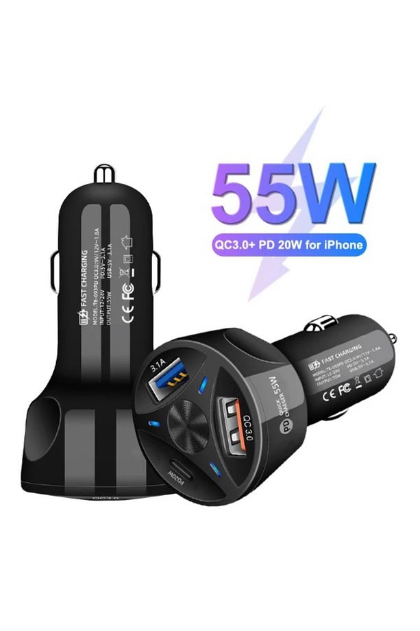 Samsung M52/A70/A80/A90/A71/A52/A52s/A72/A33/A53/A73/S21/S22 Uyumlu Çakmaklık Hızlı Şarj Aleti 55w - 2