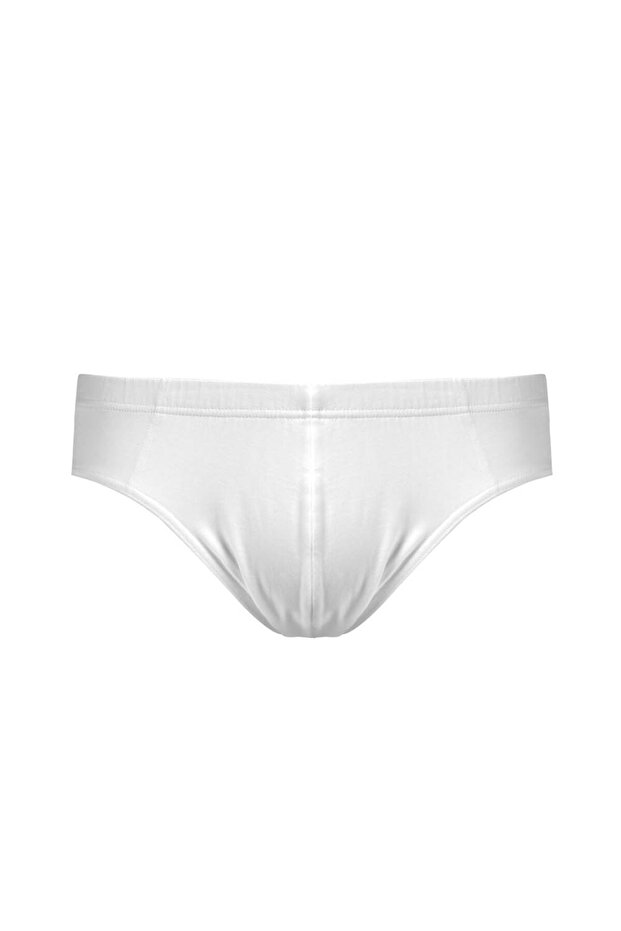 Paul Erkek Beyaz Basic %100 Pamuklu 2'li Slip - 2