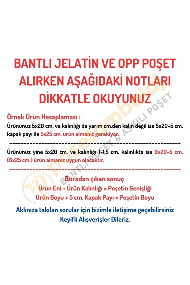 13x20+5 Cm. (13*25) 100 Adet - Şeffaf Bantlı Yapışkanlı Opp Jelatin Poşet - 2