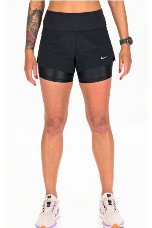 Dri-Fit Swift Mid-Rise 2-in-1 Running Kadın taytlı Şort DX1029-010 ASLAN SPORT - 3