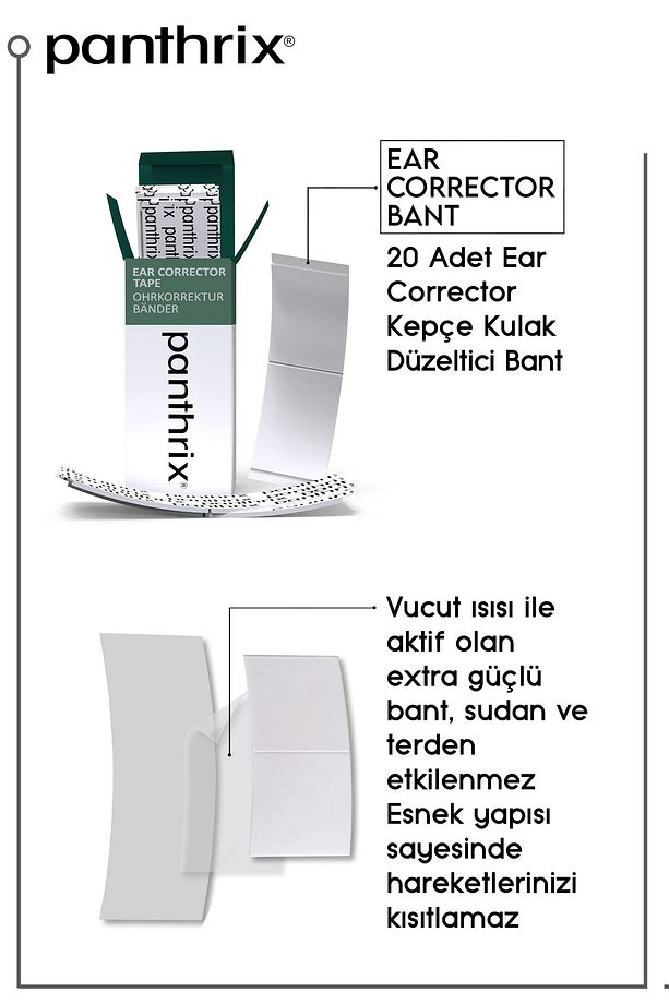 Ear Corrector, Kepçe Kulak Bandı, Kepçe Kulak, Yapıştırıcı Bant, 16 Yaş Ve Üzeri Içindir. - 4