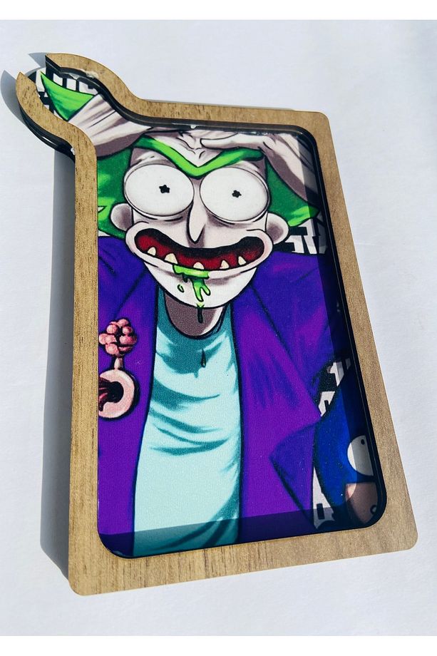 Joker Rick Ahşap Tütün Tepsi - 4