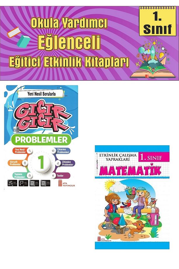 1.Sınıf Yeni Nesil Sorularla Gıcır Gıcır Problem + Matematik Etkinlik Çalışma Yaprakları - 1