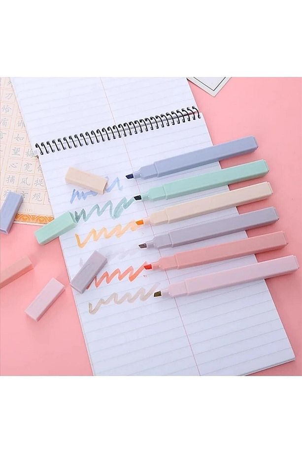 Ultra Soft Pastel Renkler 6 Lı Fosforlu Kalem - 4
