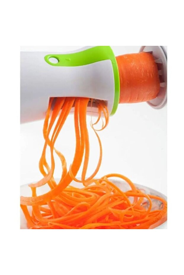 Spiral Vegetable Slicer with Spaghetti Container, Adjustable Onion Spiral Vegetable Slicer for Cucumber Salad - 5