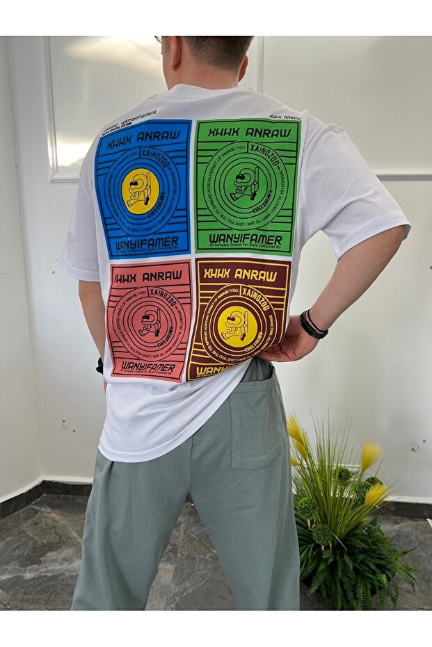 Tricou alb Anraw - 3