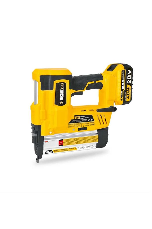 20V Şarjlı Zımba ve Çivi Çakma Tabanca Seti Akülü Çivi Zımba Çakma 1x4.0Ah - 2
