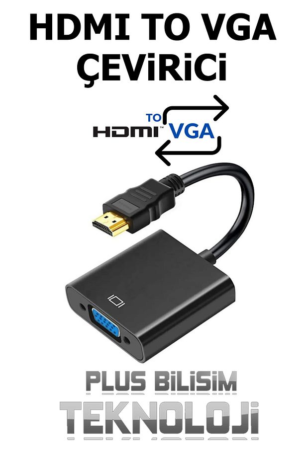 Hdmi To Vga Dönüştürücü Çevirici Oem - 2