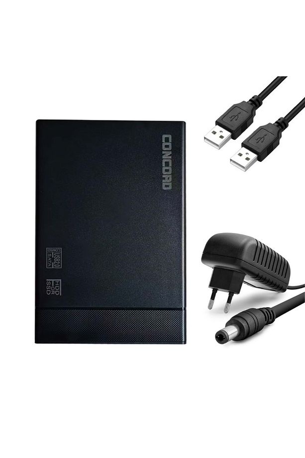 3.5 Inç Usb 2.0 Harddisk Hdd Kutusu Sata Harici – 10tb Destekli, Tak & Çalıştır, C-702 - 3