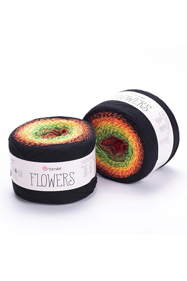 Flowers - Ebruli El Örgü Ipi Ebruli-267 - 1