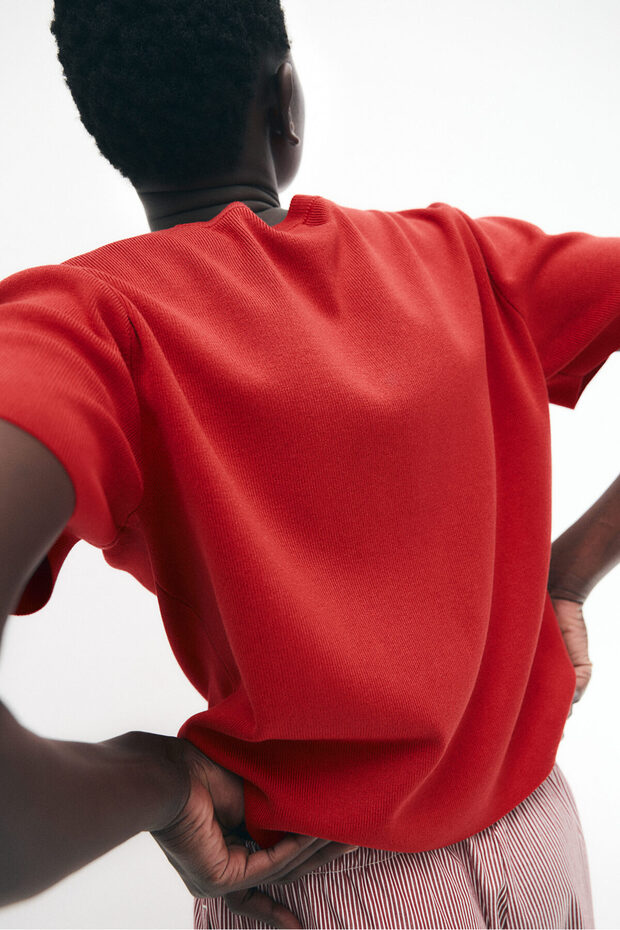 İnce Triko Tişört - 5