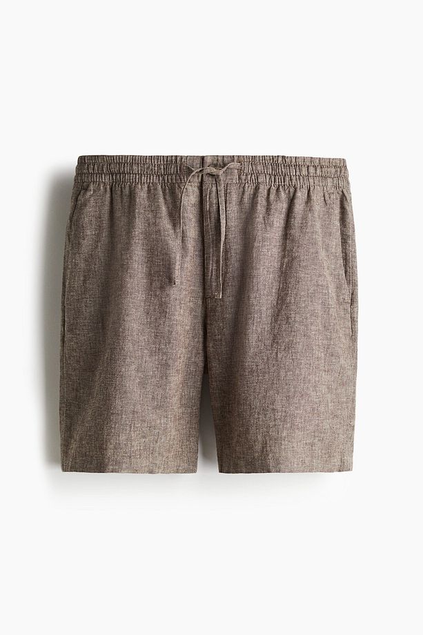 Keten Karışımlı Şort Regular Fit - 1