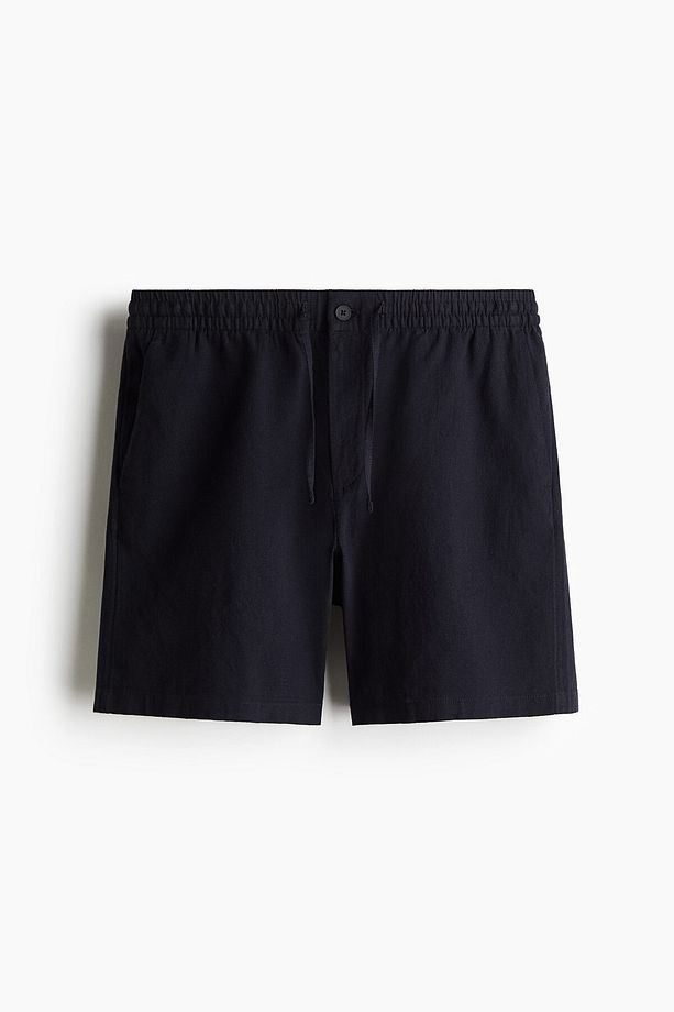Keten Karışımlı Şort Regular Fit - 4