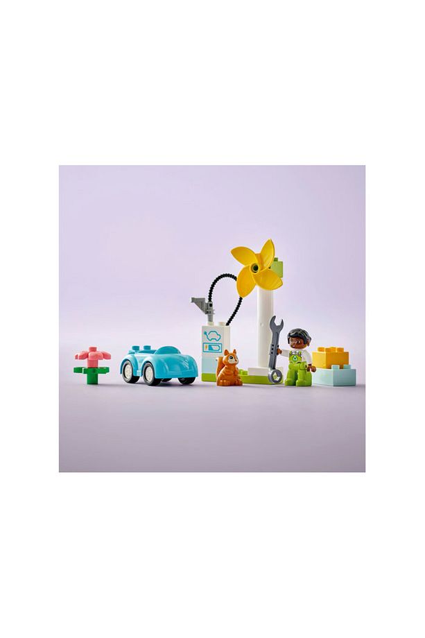 ® DUPLO® Kasabası Rüzgar Türbini ve Elektrikli Araba 10985 -2+ Sürdürülebilir Yaşam Set (16P) - 7