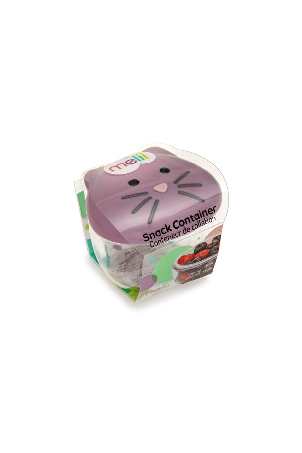 حاوية الوجبات الخفيفة القطة الأرجوانية - 1