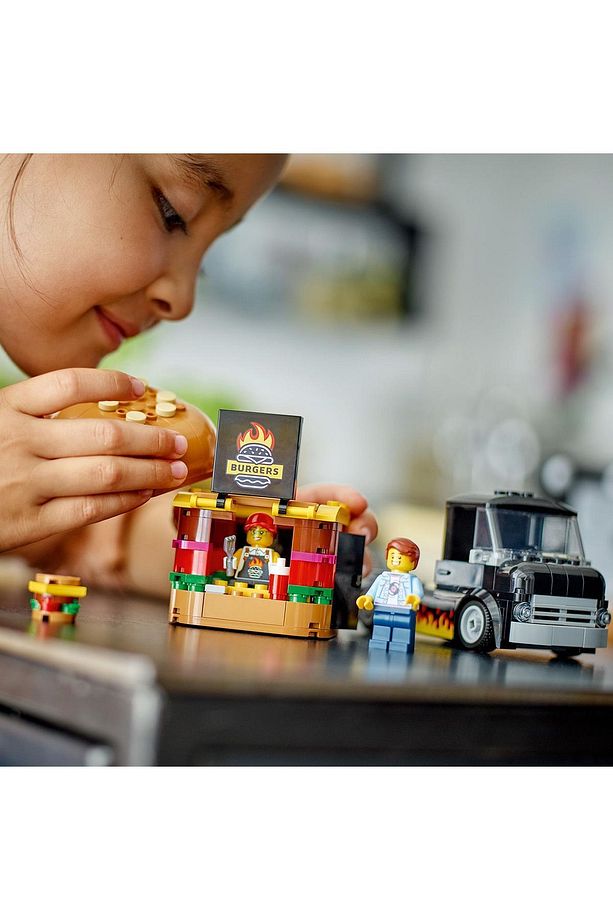 ® City Hamburger Kamyonu 60404  - 5 Yaş ve Üzeri İçin Yapım Seti (194 Parça) - 8