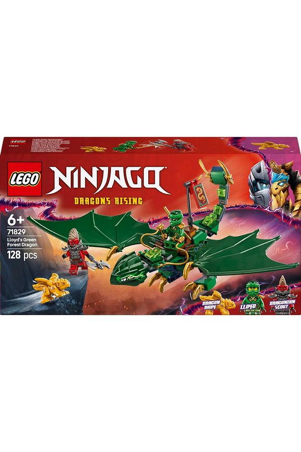 ® NINJAGO® Lloyd'un Yeşil Orman Ejderhası 71829 - 6+ Yaratıcı Oyuncak Yapım Seti (128 Parça) - 4