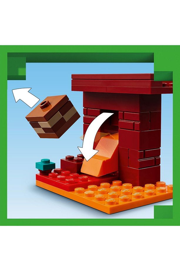 ® Minecraft® Nether Lav Savaşı 21266 - 6+ Yaratıcı Oyuncak Yapım Seti (99 Parça) - 9