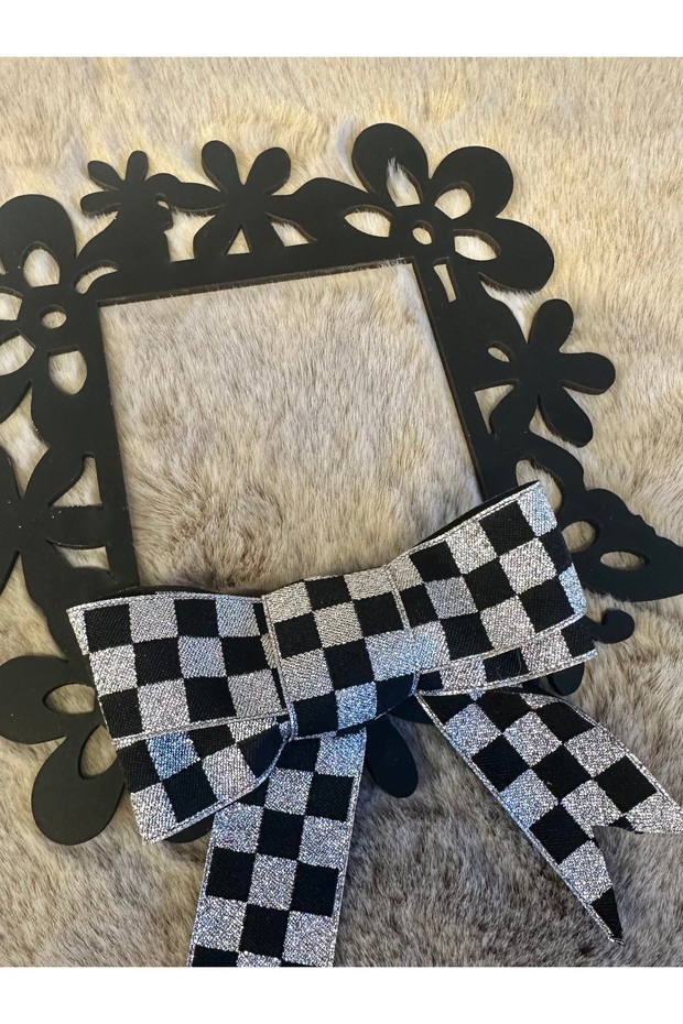 Checkered Glitter Fancy Socket Switch Frame Socket Frame Bell Ornament 8-17 Cm - 2