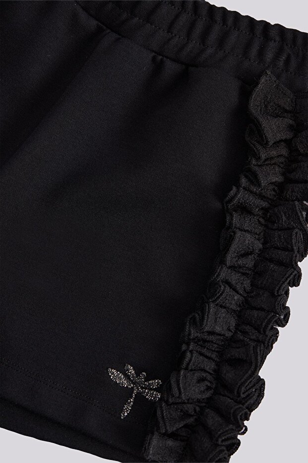 Kız Çocuk Siyah Şort - 7