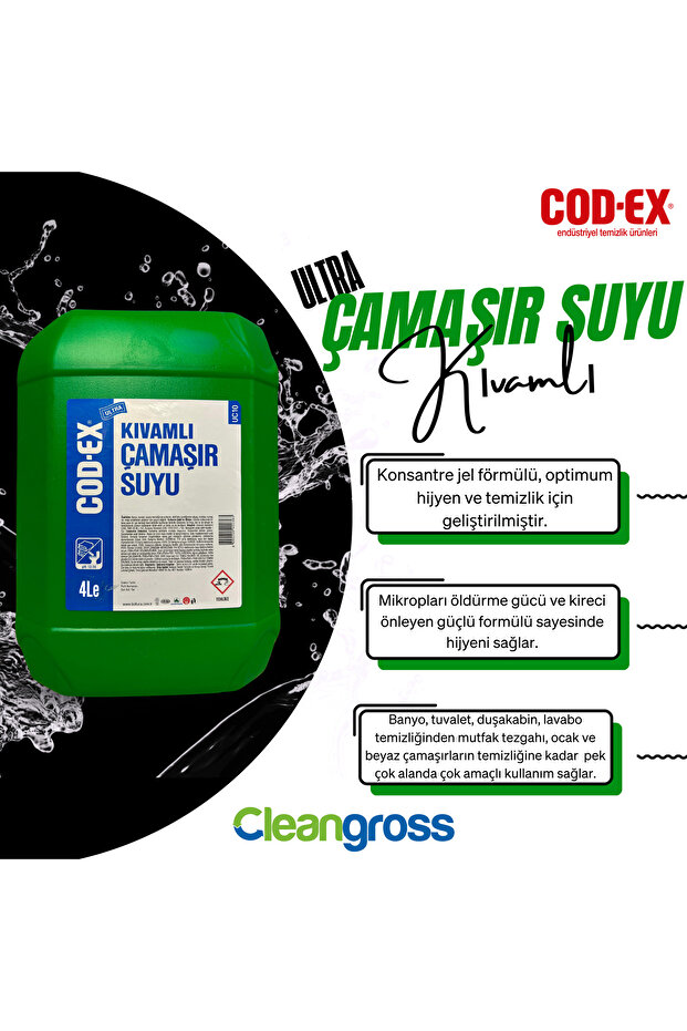 Kıvamlı Çamaşır Suyu 4 L - 1