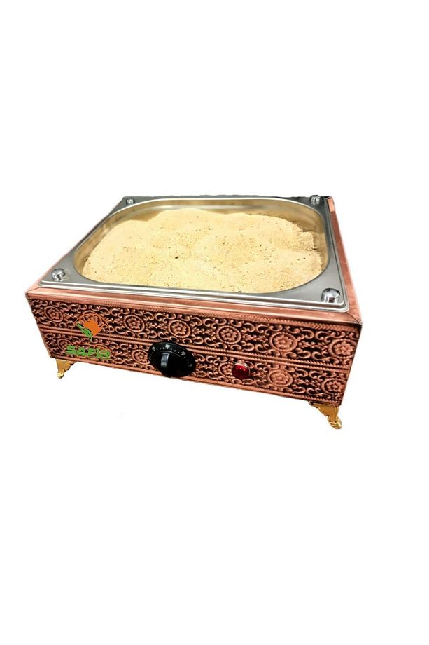 Bakır Kumda Kahve Makinesi Orta Boy 35x28 Cm Bakır Kumda Kahve Közde Kahve - 2