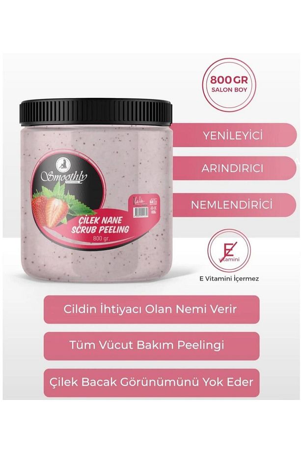 El Ayak Vücud Peelingi Çilek Nane Aromalı 800ml - 3