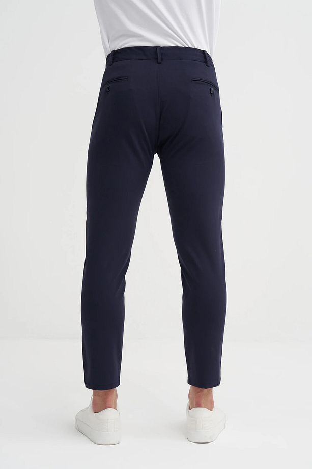 Jogger Örme Pantolon Beli Bağcıklı Düz Paça - 3
