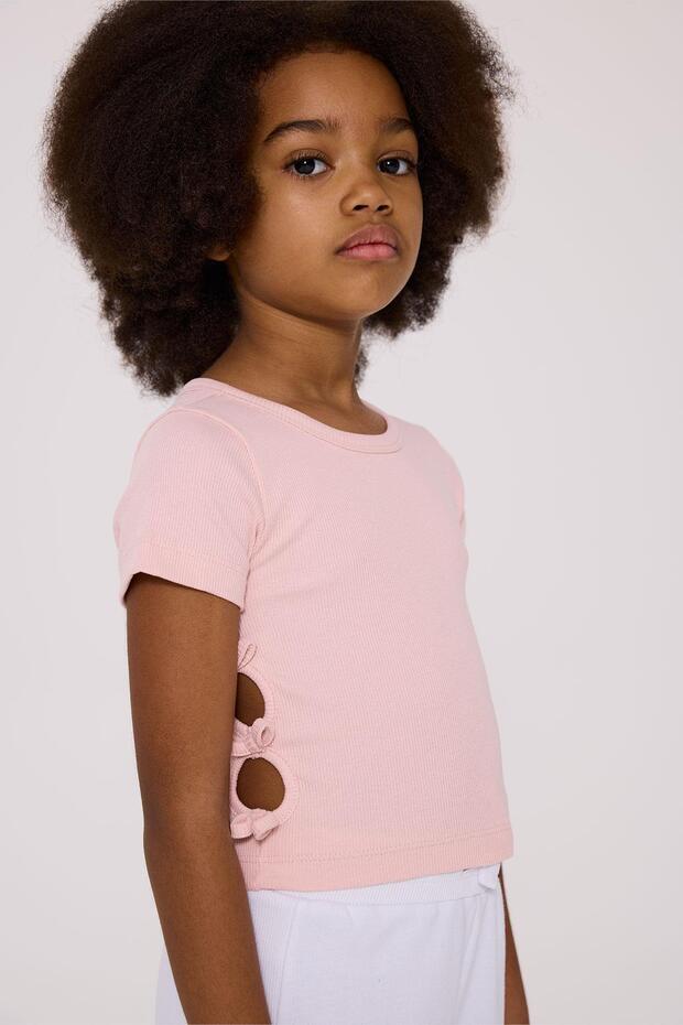 BG Store Kız Çocuk Pembe Tshirt - 3