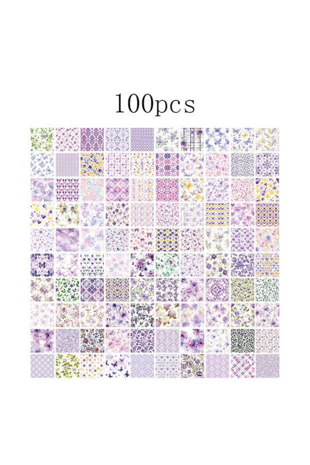 F 100pcs Vintage Paper Multi Style Deco Retro Stationery Supplies Writing Paper Junk Journal Label .