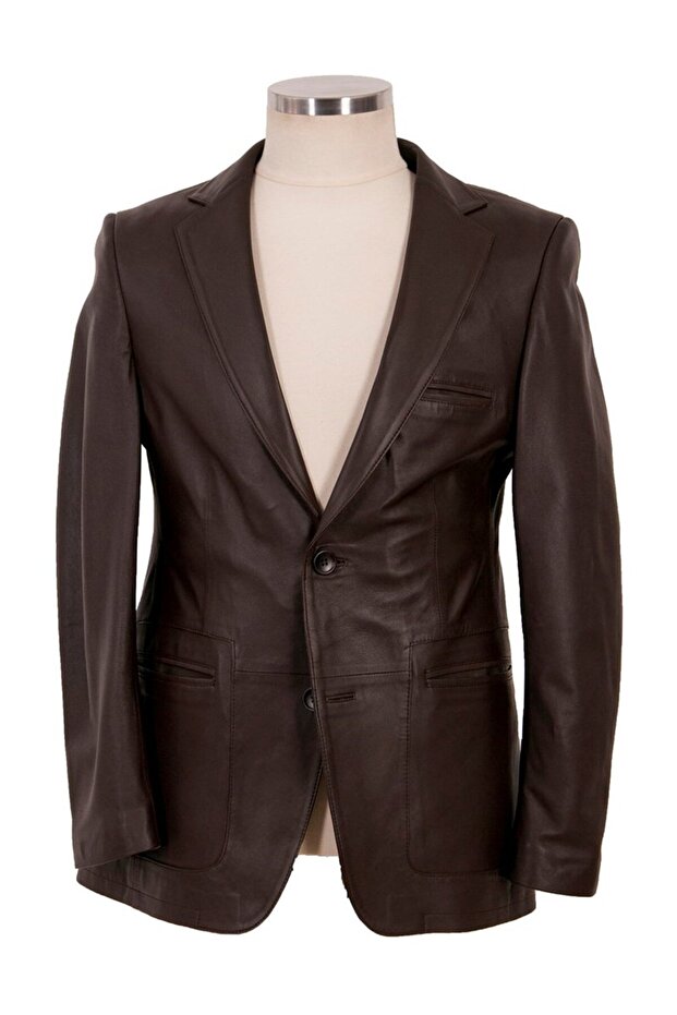 Deri Blazer Ceket - 1