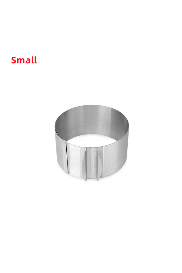 Small 6-10cm 1pc Stainless Steel Telescopic Mousse Ring Circle Mold Rustproof Adjustable Mousse Cake