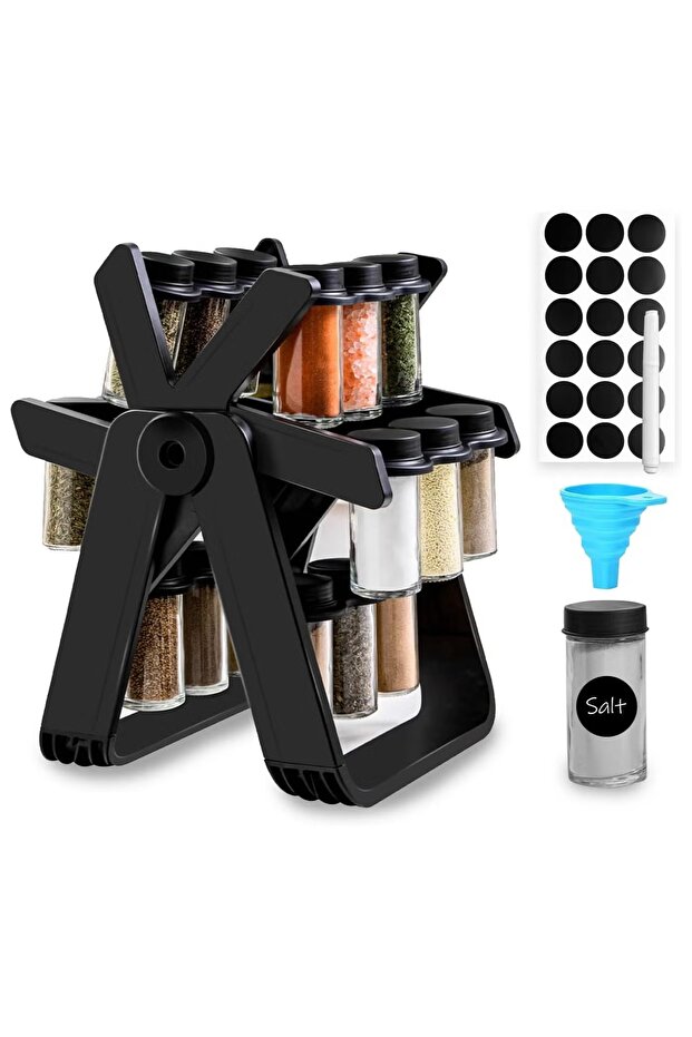 مجموعة زجاجات التوابل على شكل عجلة فيريس - 1