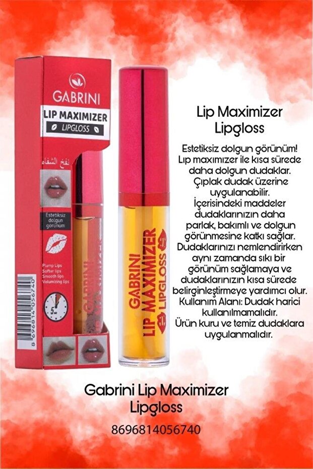 Dolgun Dudak Parlatıcı Ve Dolgunlaştırıcı Lip Maximizer Lipgloss 7ml