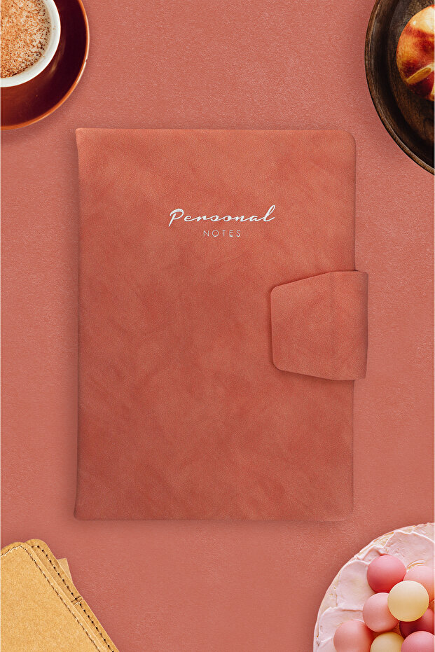 Vj Hard Cover Magnet Pocket Notebook 14X20 cm 96 Yp. 80 Gr. Striped