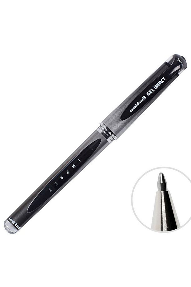 Uni-ball Roller Kalem Signo Broad Jel Bilye Uç Imza Kalemi 1.0 Mm Siyah (1 ADET) - 3