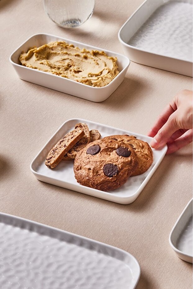 x Refika'dan Bembeyaz Tatlı Tabağı 17 Cm - 2