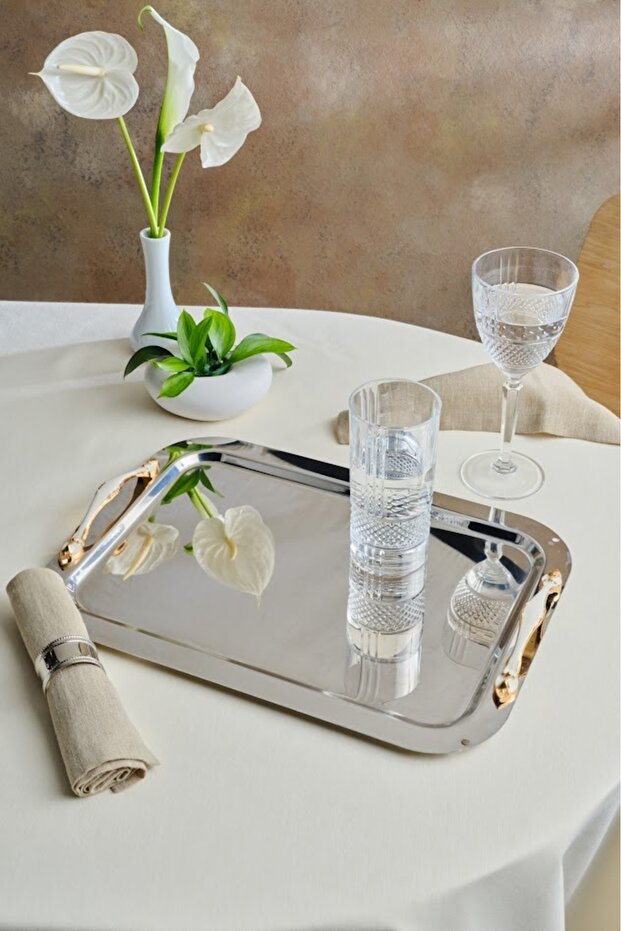 Mine Çelik Tepsi 40 Cm - 1