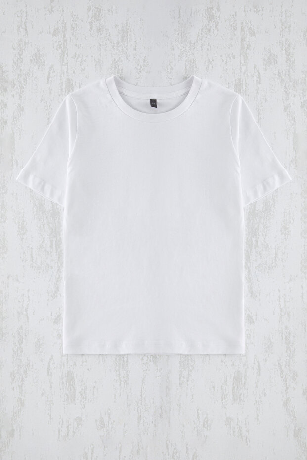 Lila Kız Çocuk Pamuklu Esnek T-Shirt-Jile Set Örme Elbise TKDSS25EL00045 - 6
