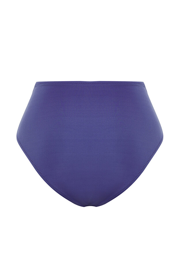 Mavi Hipster Yüksek Bel Bikini Altı TBESS21BA0057 - 7